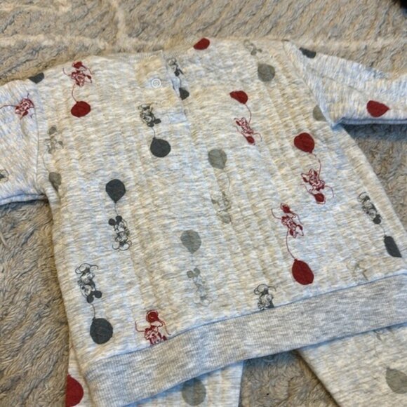 Disney Baby Mickey & Minnie Mouse Ribbed Crewneck &  Tracksuit Set - Picture 8 of 8